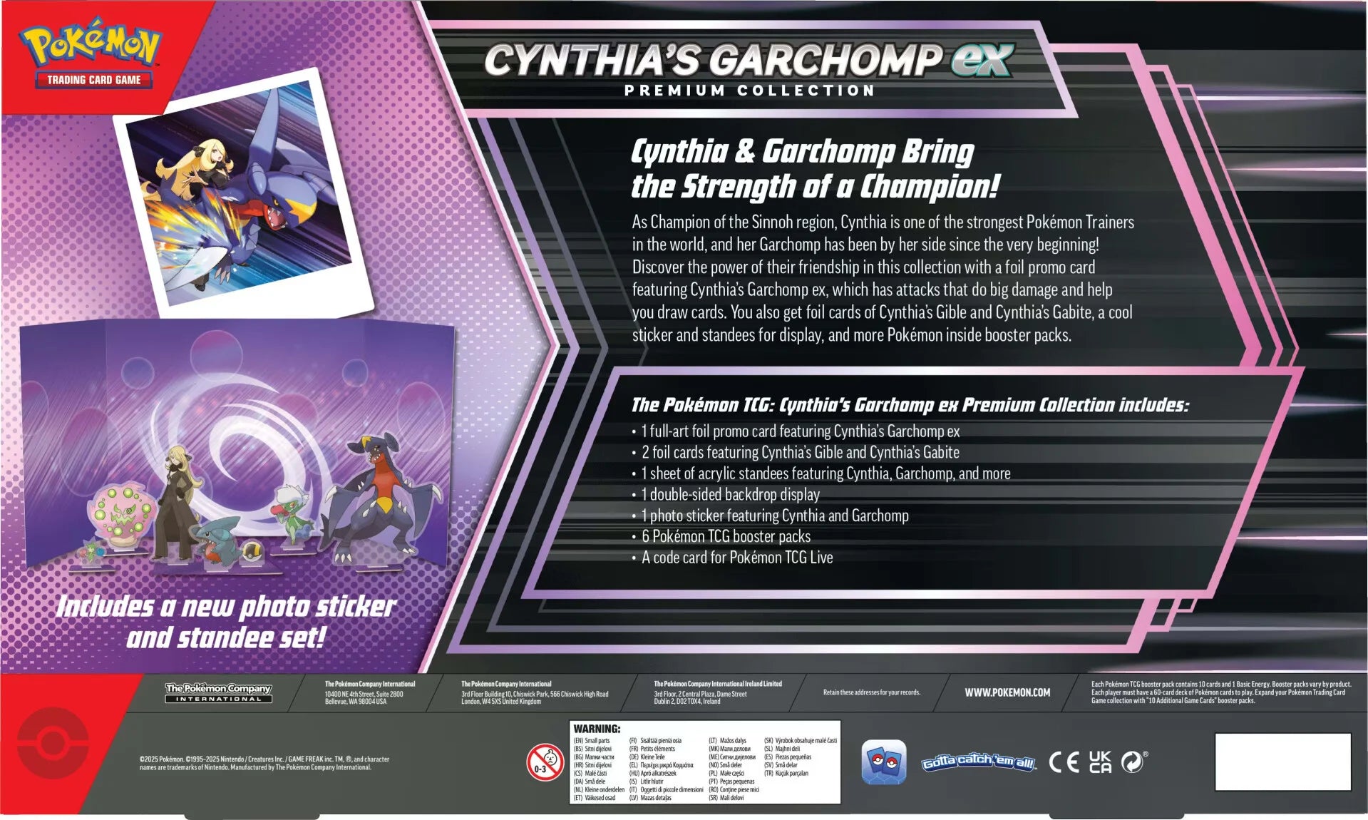 Pokemon TCG - Scarlet & Violet 10 - Cynthia’s Garchomp ex Premium Collection