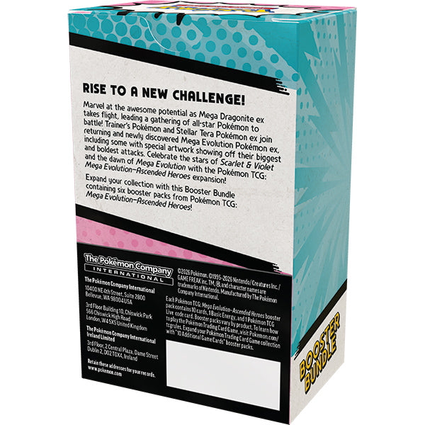 Pokemon TCG - Mega Evolution - Ascended Heroes - Booster Bundle