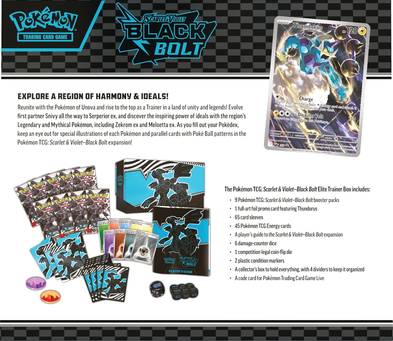 Pokemon TCG - Scarlet & Violet - Black Bolt Elite Trainer Box