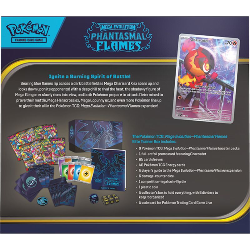 Pokemon TCG - Mega Evolution - Phantasmal Flames - Elite Trainer Box