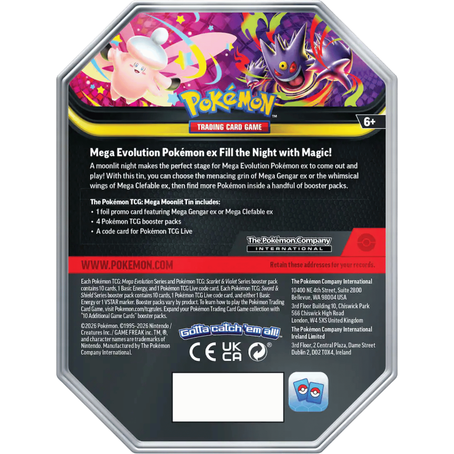 Pokemon TCG - Mega Moonlit Tin