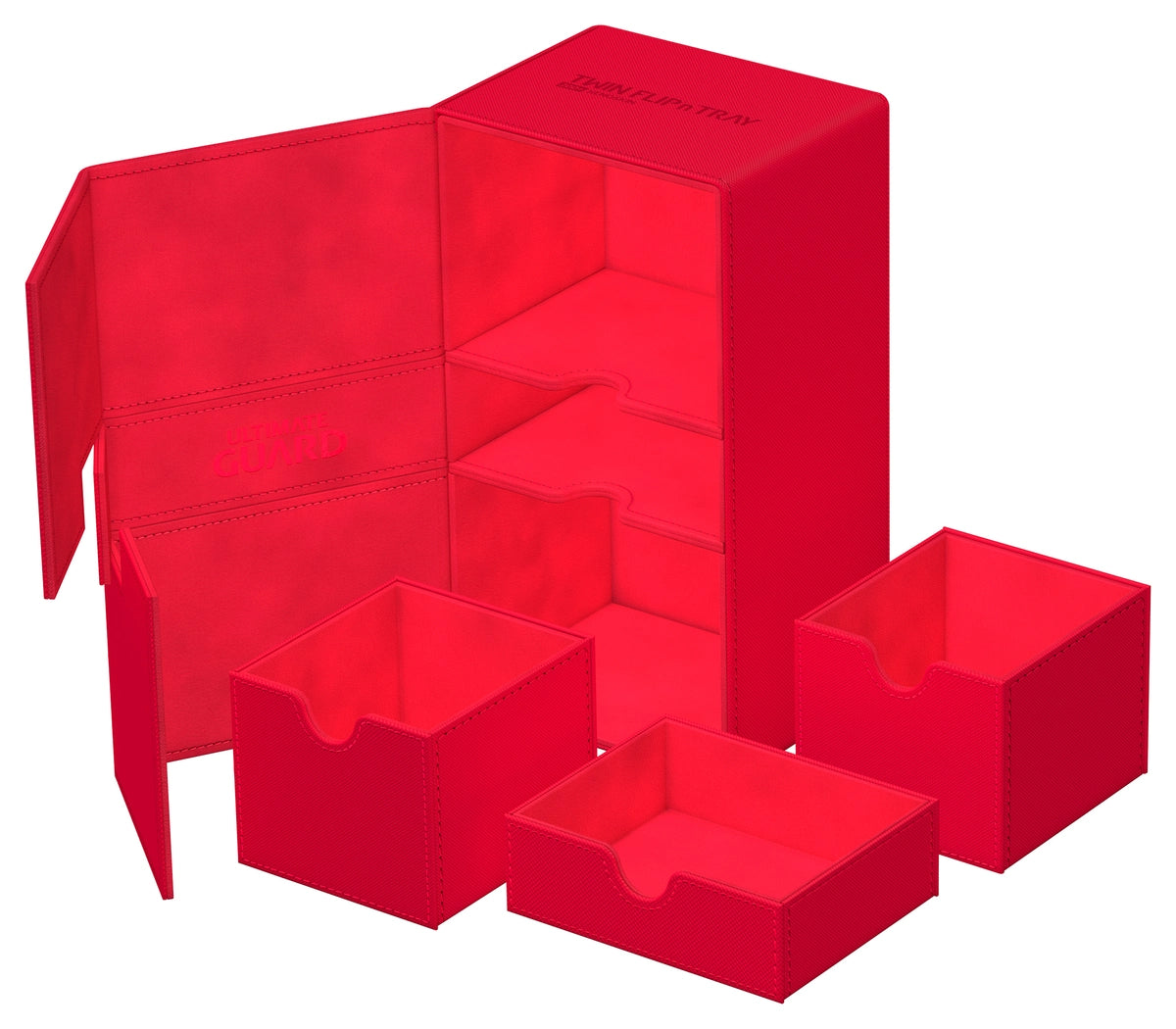 Ultimate Guard - Twin Flip'n'Tray 200+ Xenoskin - Red