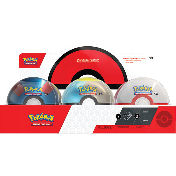 Pokemon TCG - Poke Ball Tin Display Case Q1 2024