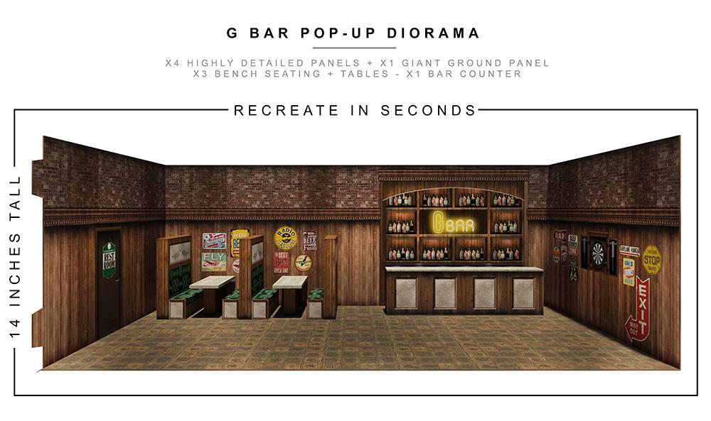Bar Pop-Up Diorama 1/12