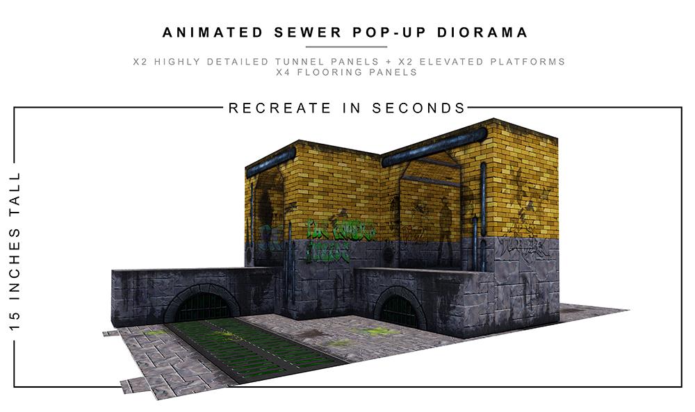 Animated Sewer 2.0 Pop-Up Diorama 1/12