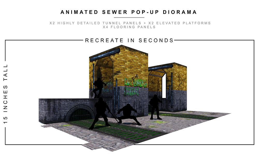 Animated Sewer 2.0 Pop-Up Diorama 1/12