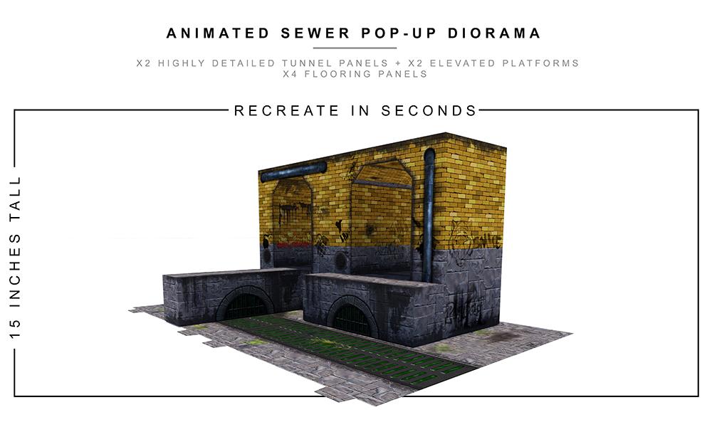 Animated Sewer 2.0 Pop-Up Diorama 1/12