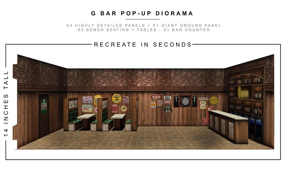 Bar Pop-Up Diorama 1/12