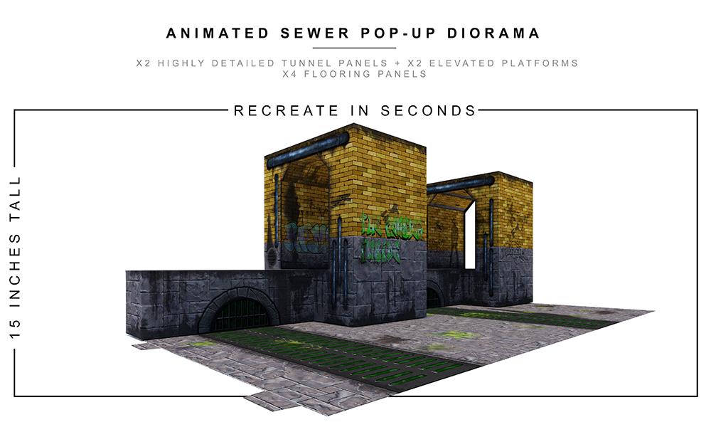 Animated Sewer 2.0 Pop-Up Diorama 1/12