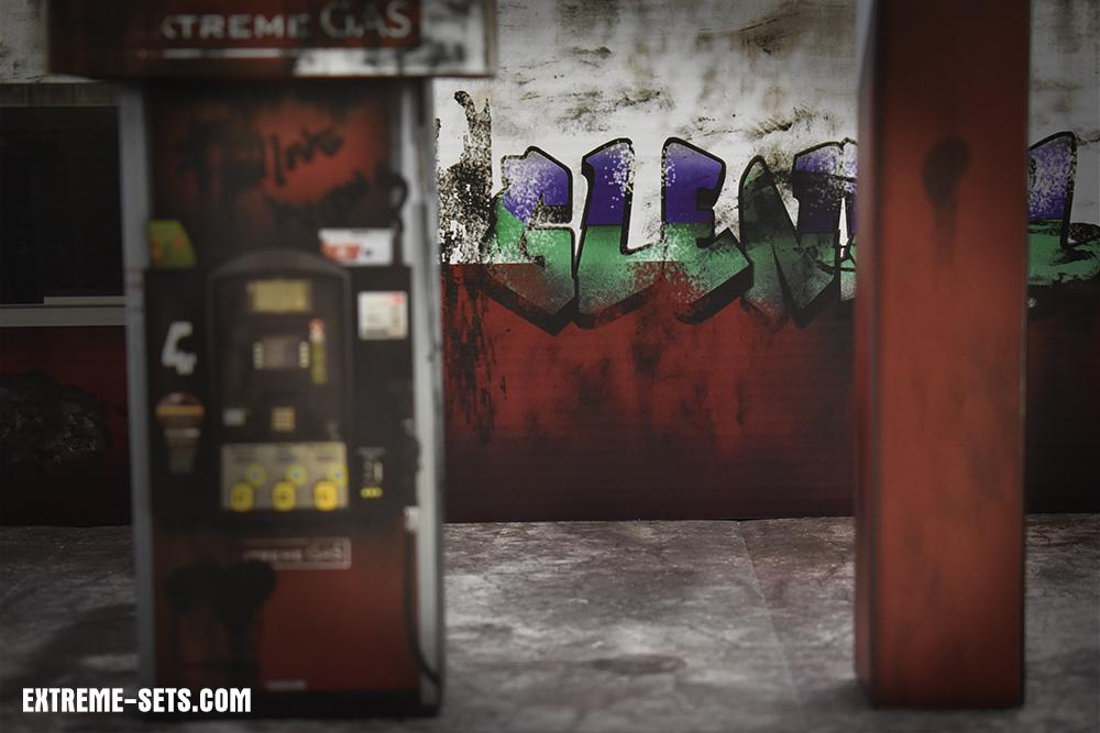 Gas Station Pop-Up Diorama 1/12