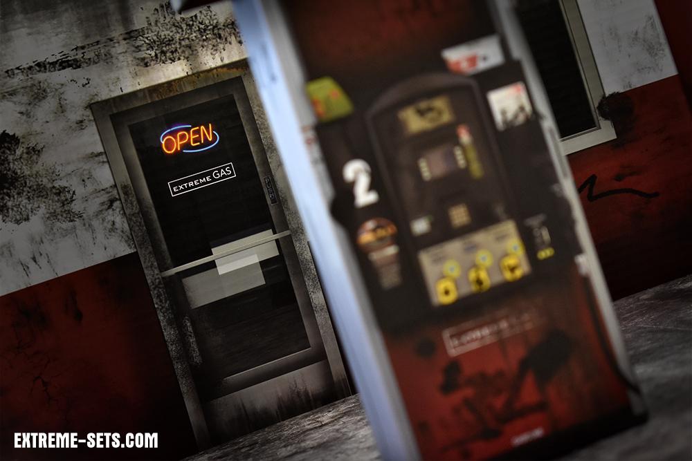 Gas Station Pop-Up Diorama 1/12