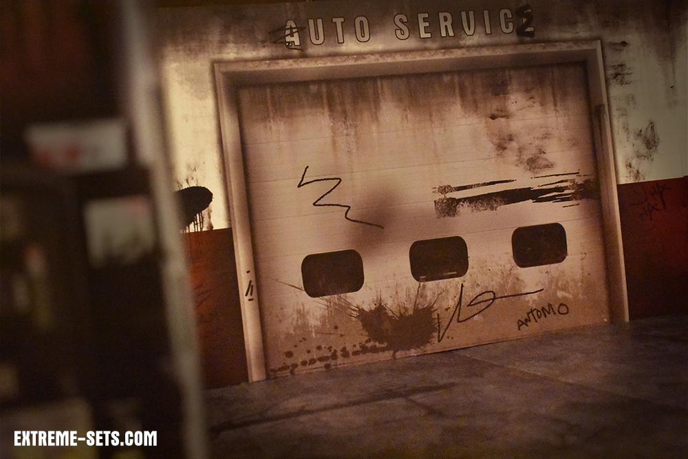 Gas Station Pop-Up Diorama 1/12