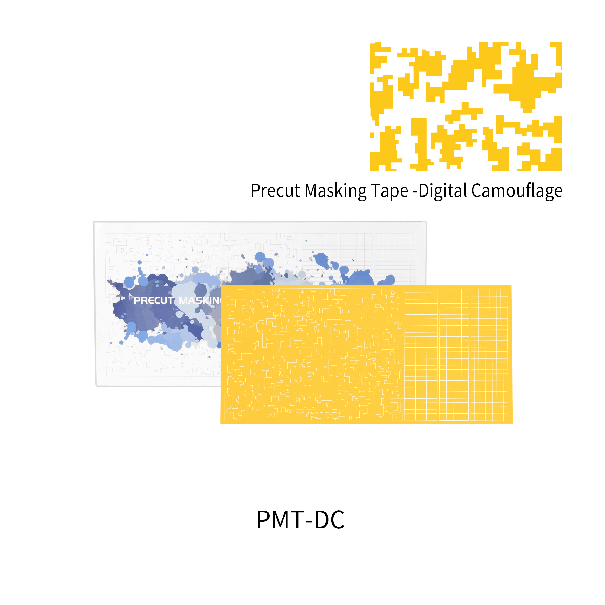 DSPIAE - PMT-DC Precut Masking Tape - Digital Camouflage