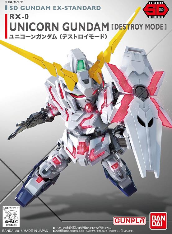 SD EX Standard - RX-0 Unicorn Gundam [Destroy Mode]