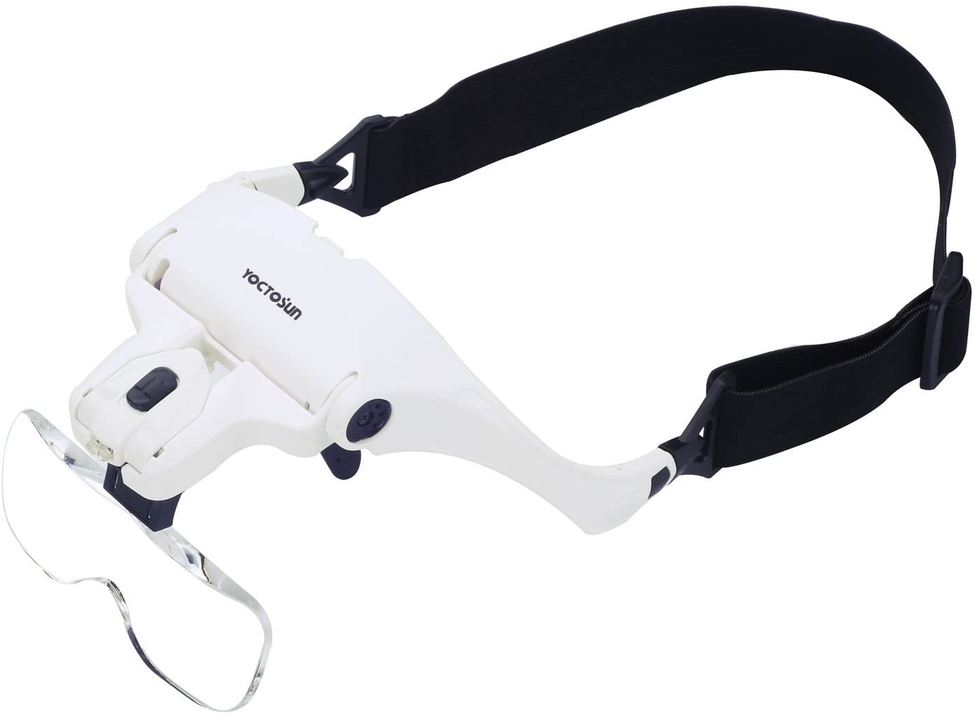 Professional 2-in-1 Illuminated Headband Magnifier with Multiple Interchangeable Lens 1.0x-3.5x Power