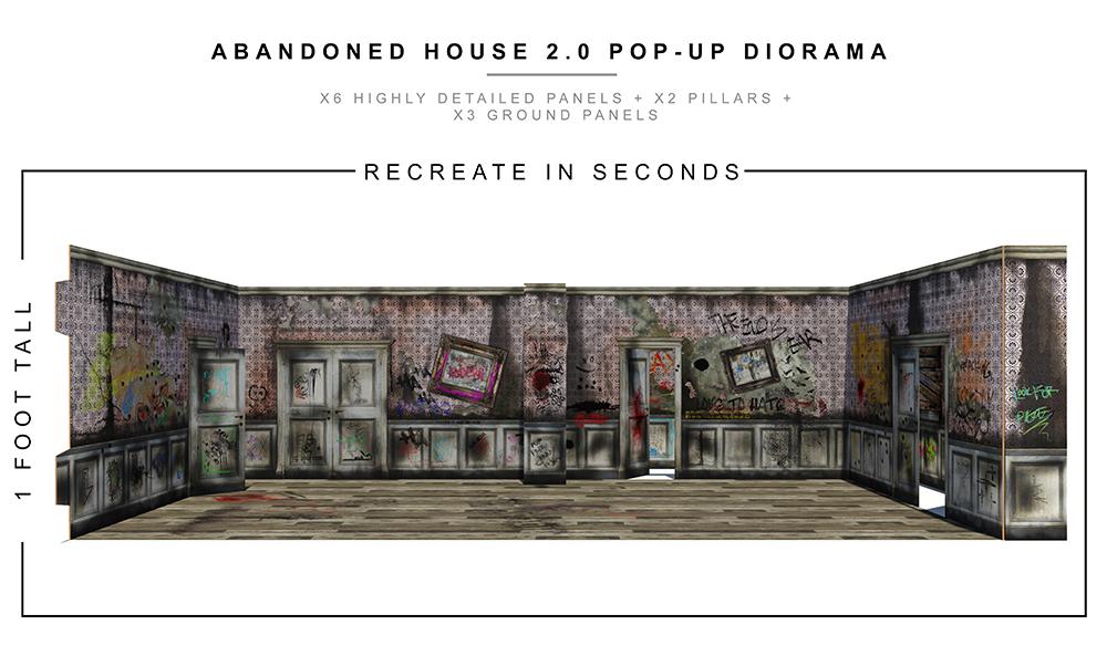 Abandoned House 2.0 Pop-Up Diorama 1/12