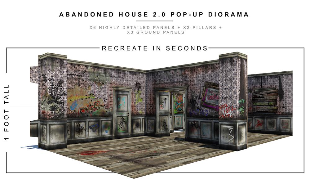 Abandoned House 2.0 Pop-Up Diorama 1/12