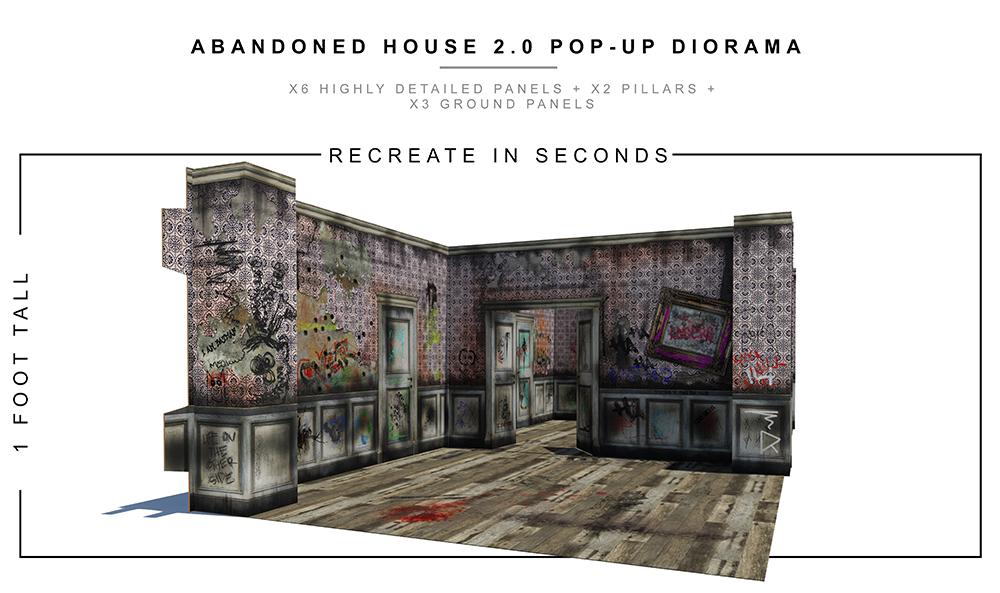 Abandoned House 2.0 Pop-Up Diorama 1/12