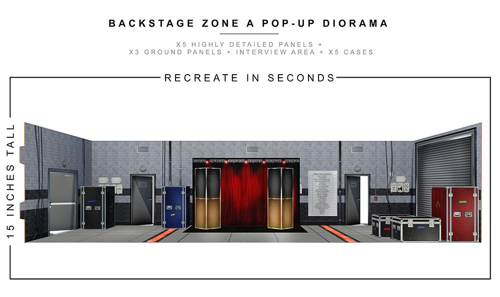 Backstage Zone A Pop-Up Diorama 1/12