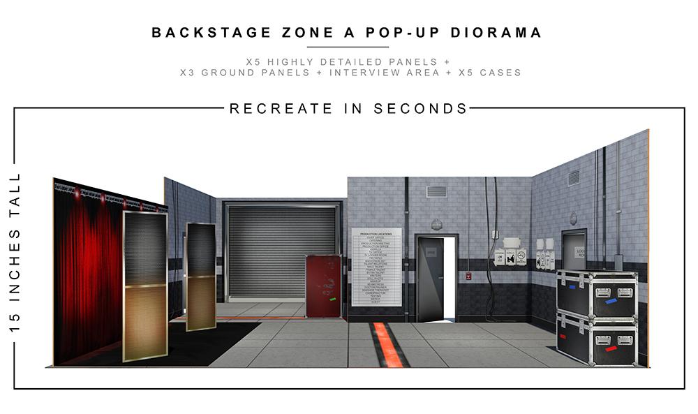 Backstage Zone A Pop-Up Diorama 1/12