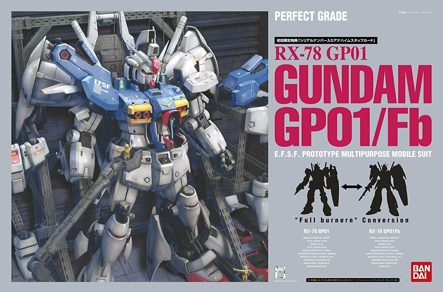 PG - RX-78GP01 Gundam GP01/GP01Fb Zephyrantes