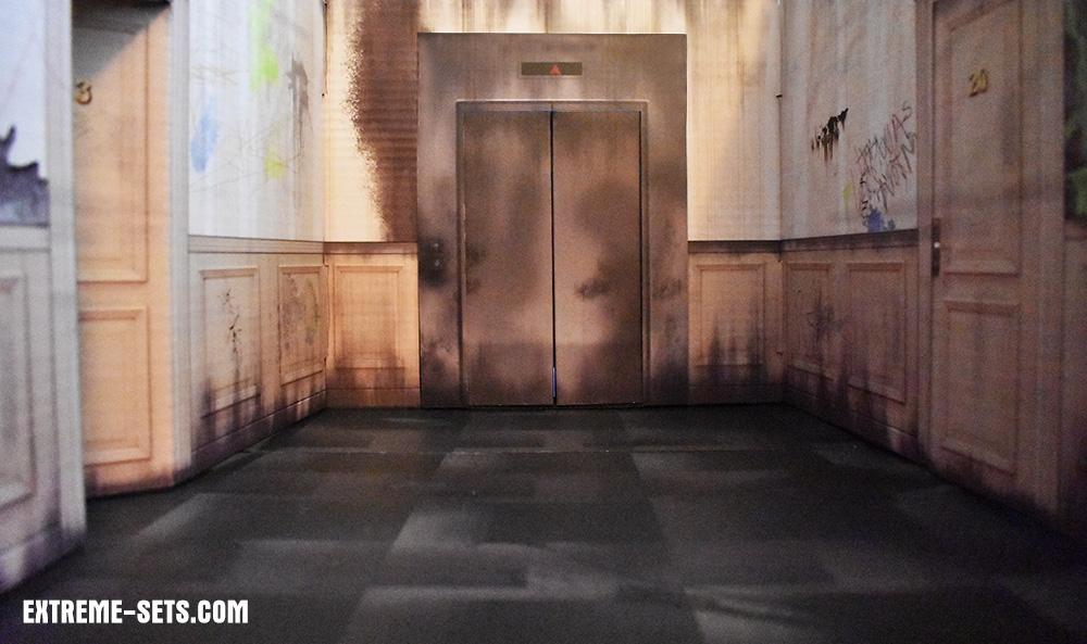 Elevator Hallway Pop-Up Diorama 1/12