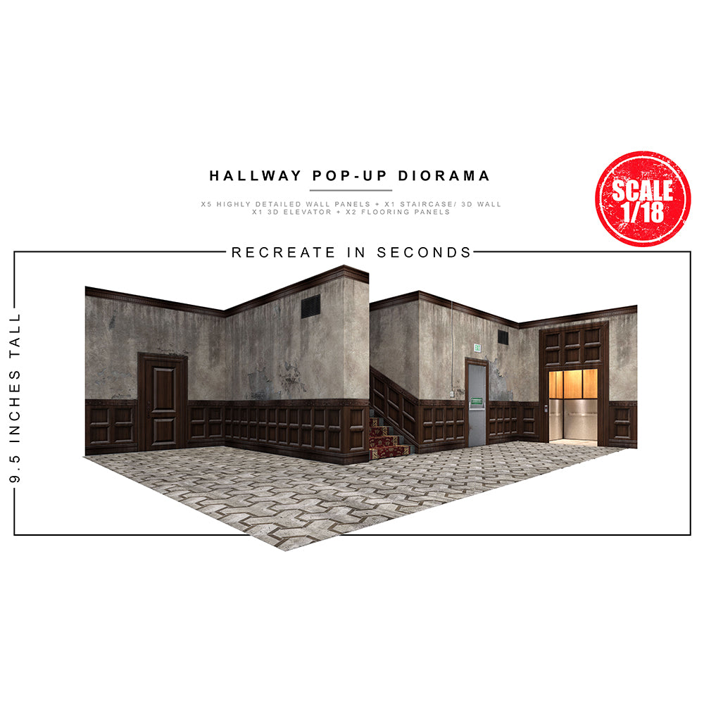 Hallway Pop-Up Diorama 1/18