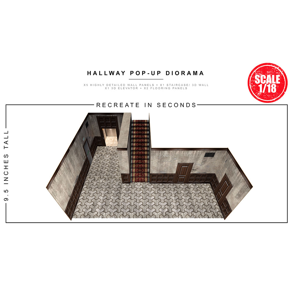 Hallway Pop-Up Diorama 1/18