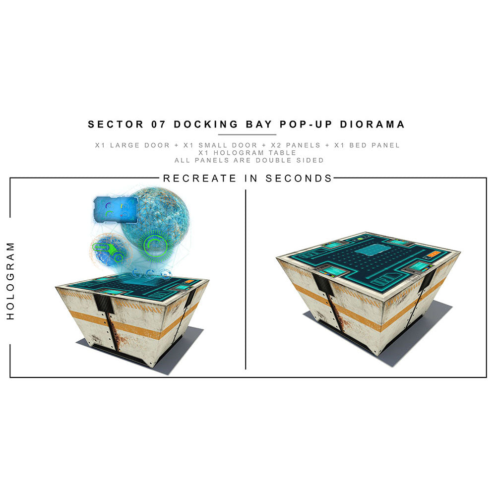 Sector 07 Docking Bay Pop-Up Diorama 1/12