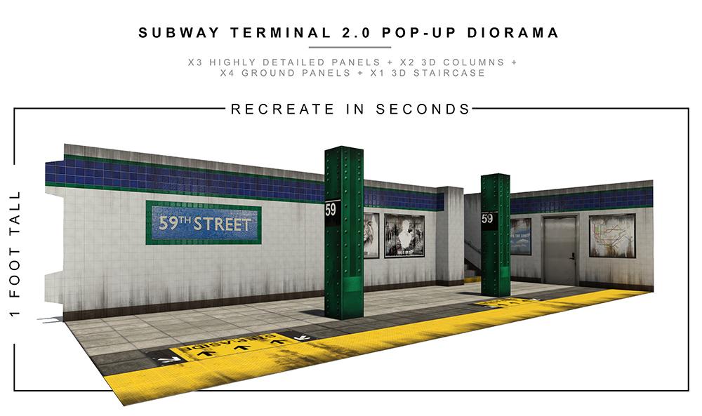 Subway Terminal 2.0 Pop-Up Diorama 1/12