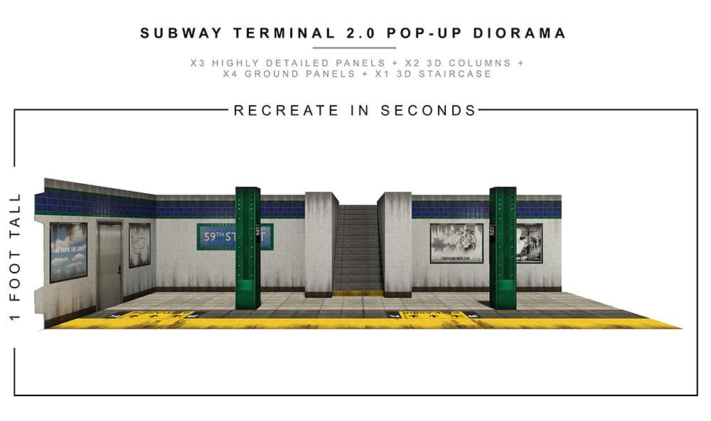 Subway Terminal 2.0 Pop-Up Diorama 1/12