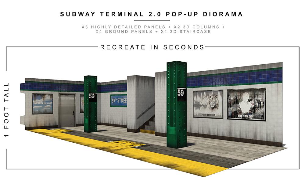 Subway Terminal 2.0 Pop-Up Diorama 1/12
