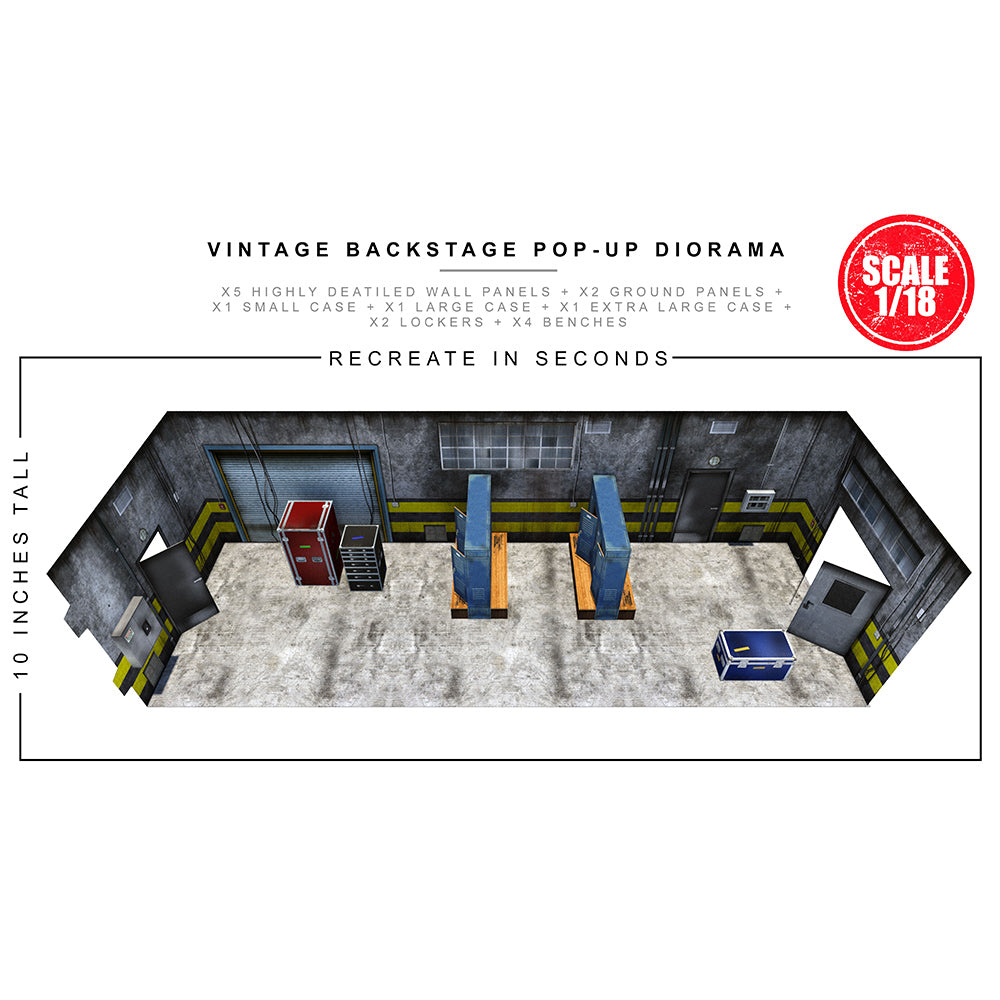 Vintage Backstage Pop-Up Diorama 1/18