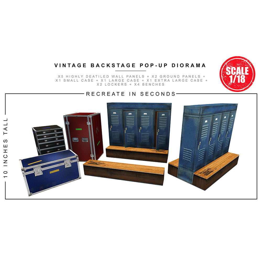 Vintage Backstage Pop-Up Diorama 1/18