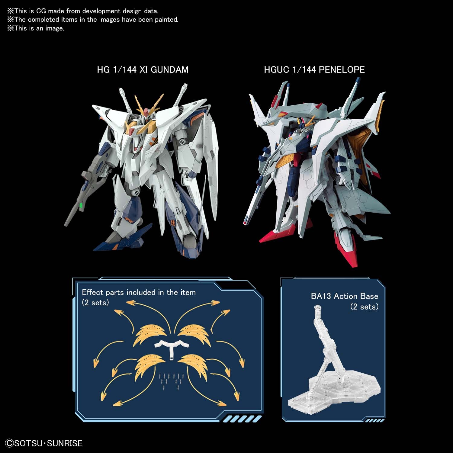 HGUC - Xi Gundam VS Penelope Funnel Missile Effect Set