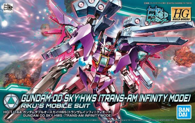 HGBD - GN-0000DVR/S/HWS Gundam 00 Sky HWS (Trans-Am Infinity Ver.)