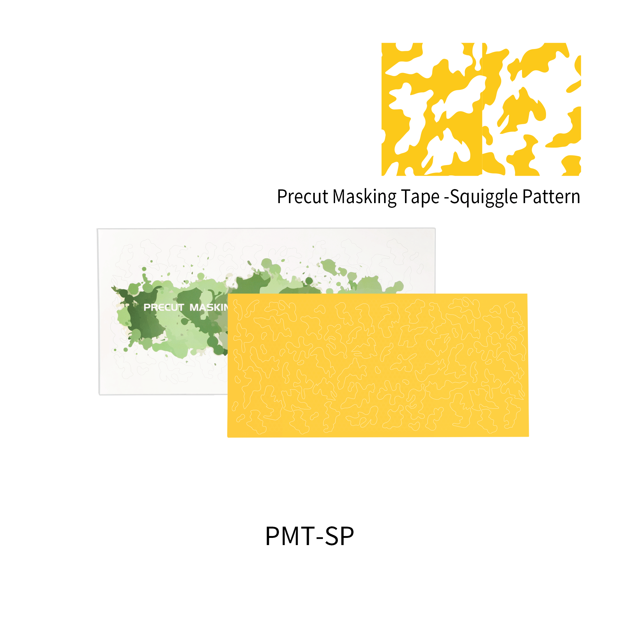 DSPIAE - PMT-SP Precut Masking Tape - Squiggle Pattern