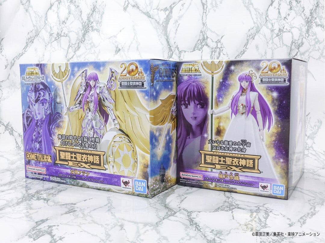 SATOMI ファンアイテムセット Saint Myth Cloth - EXMetal - Goddess Athena & Saori Kido [Divine Saga