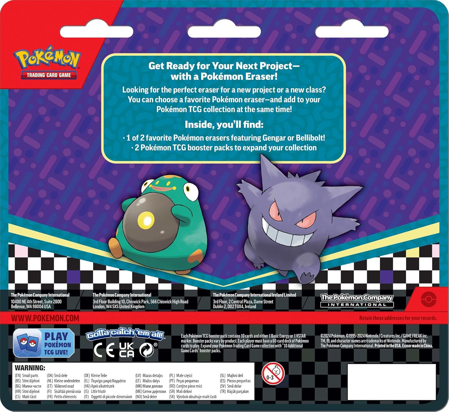 Pokemon TCG - Pokemon Eraser Blister
