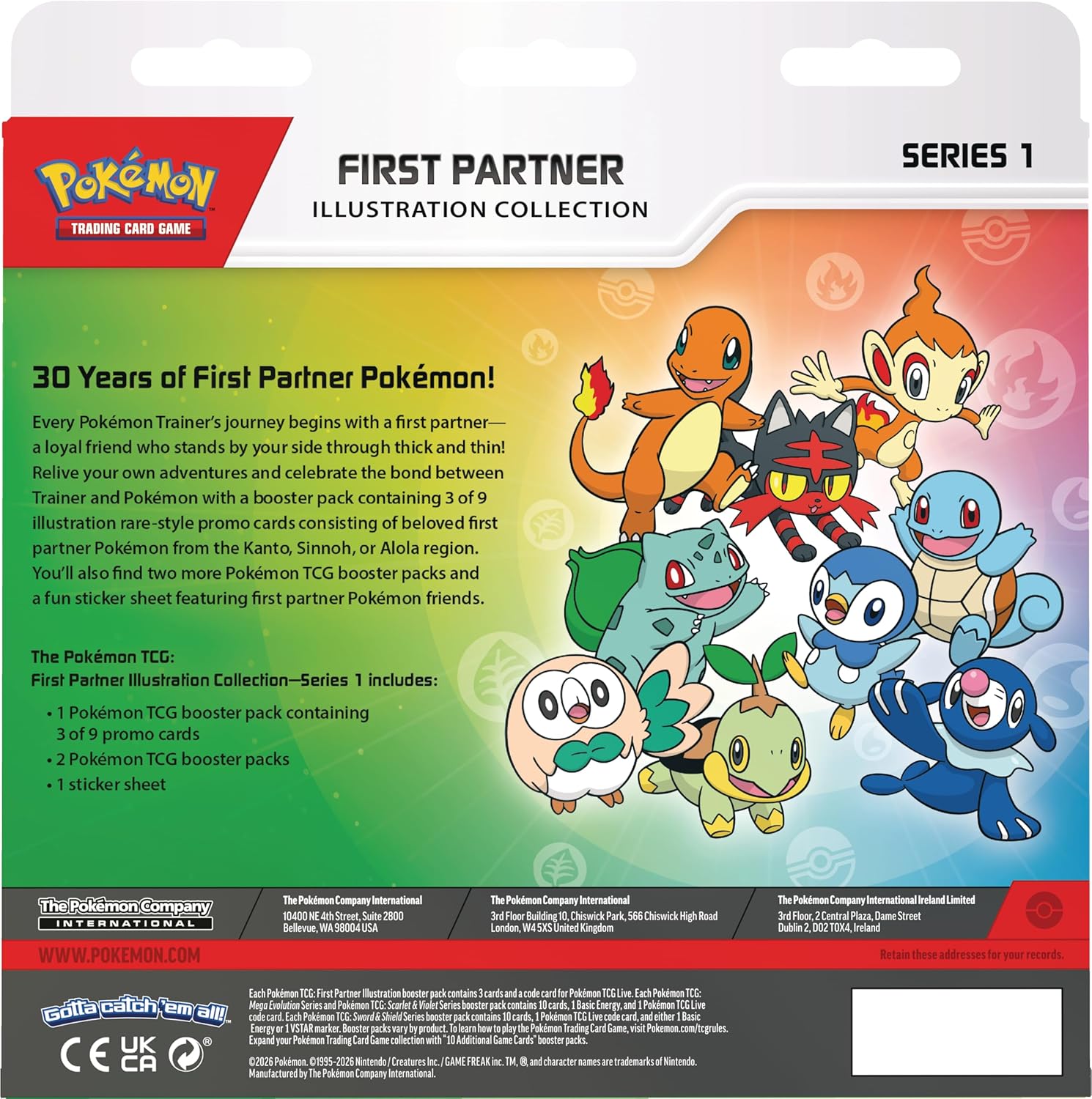 Pokemon TCG - First Partner- Illustration Collection [Series 1]