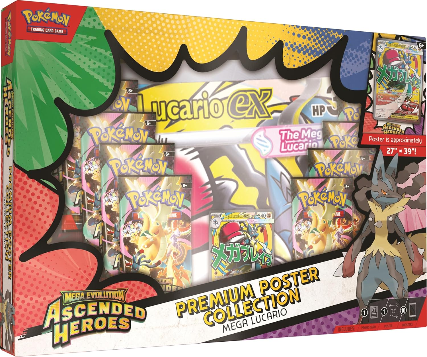 Pokemon TCG - Mega Evolution - Ascended Heroes- Premium Poster Collection [Mega Gardevoir/Mega Lucario]