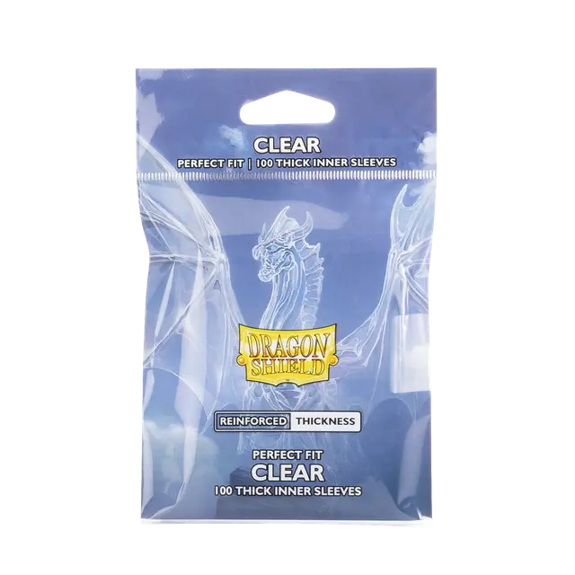 Dragon Shield - Sleeves - Perfect Fit Thick Inner Sleeves [Clear/Clear]
