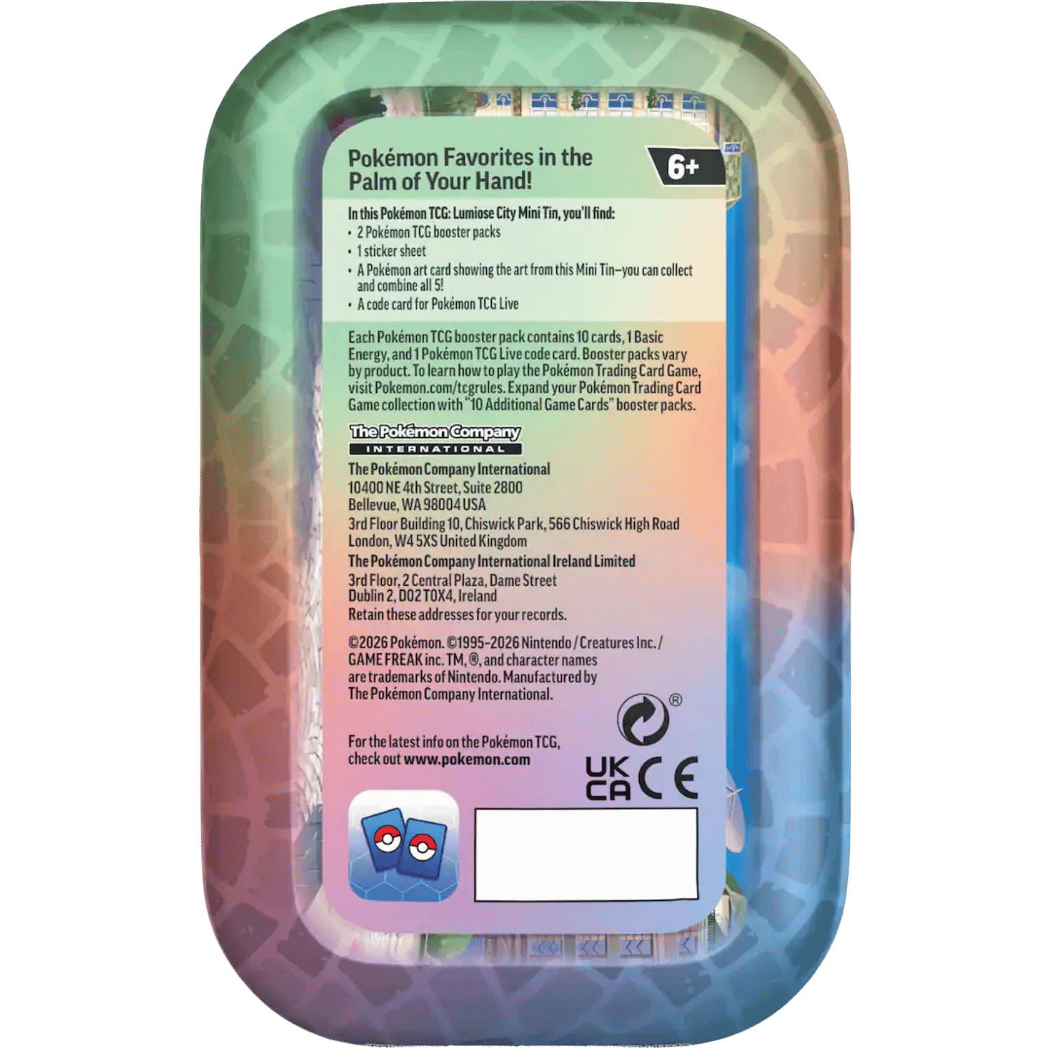 Pokemon TCG - Lumiose City Tin