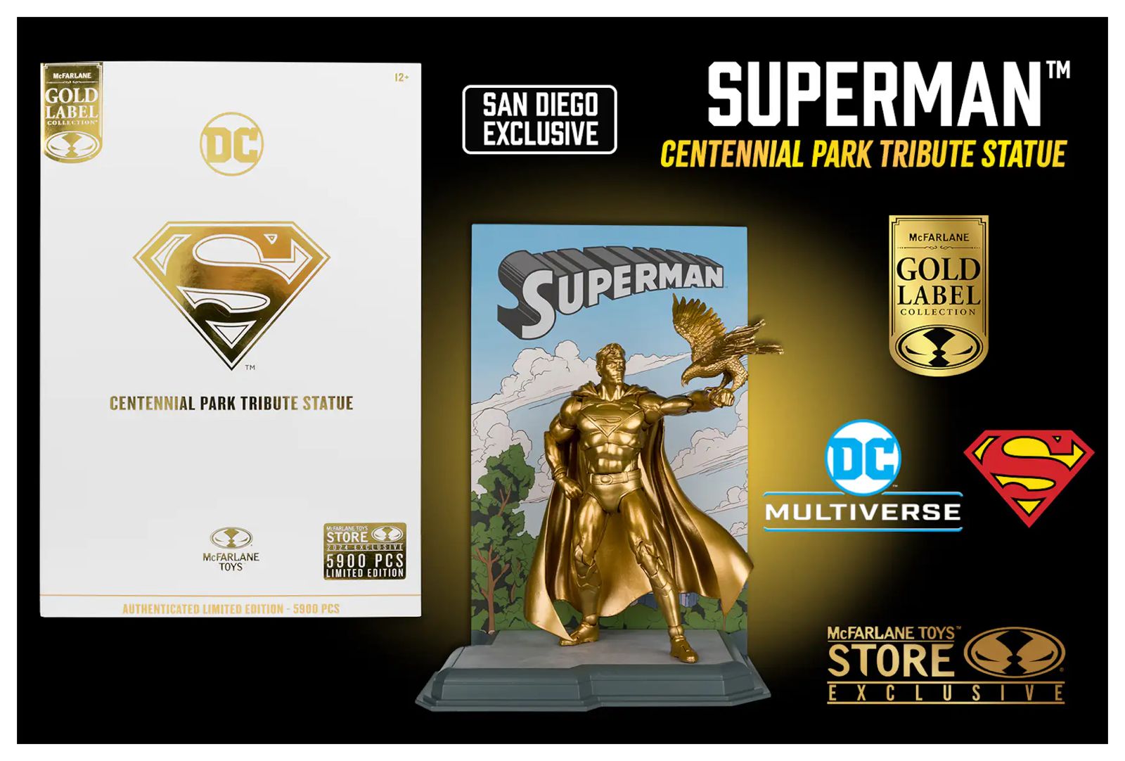 DC Multiverse - Superman - Superman Centennial Park Tribute Statue SDCC 2024 Exclusive