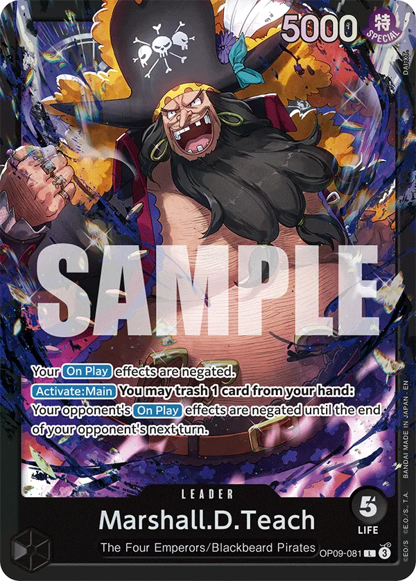 One Piece Card Game - ST-27 - Black Marshall.D.Teach