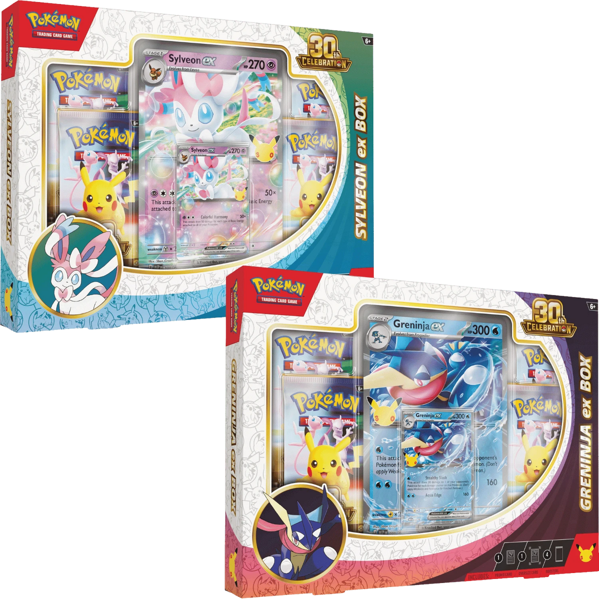 Pokemon TCG - 30th Celebration - Sylveon Ex/ Greninja Ex [Ex Box]