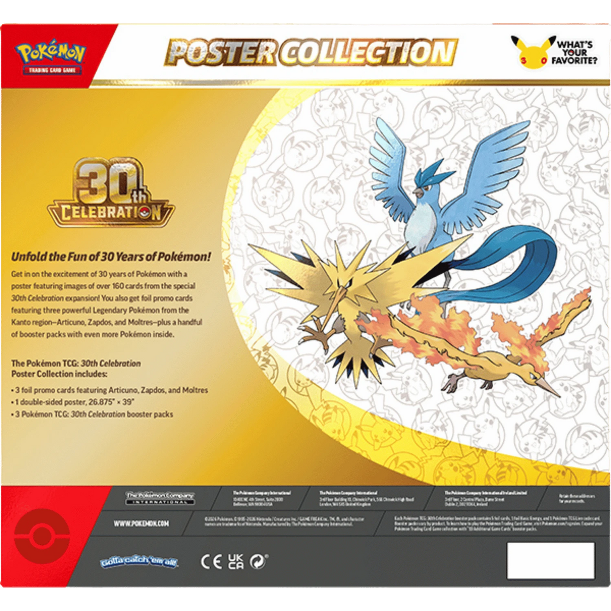 Pokemon TCG - 30th Celebration [Poster Collection][6 Pack]