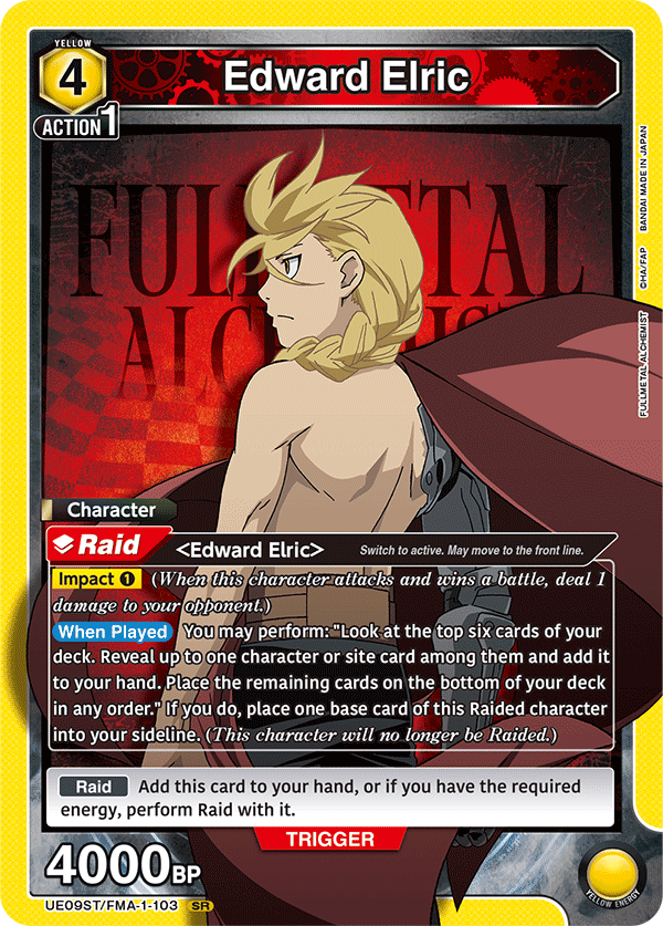 Union Arena TCG - UE09ST - Full Metal Alchemist
