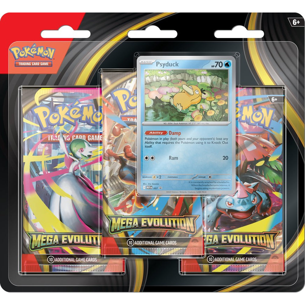Pokemon TCG - Mega Evolution - 3-Booster Blister Case[Psyduck/Golduck][24 Blisters]