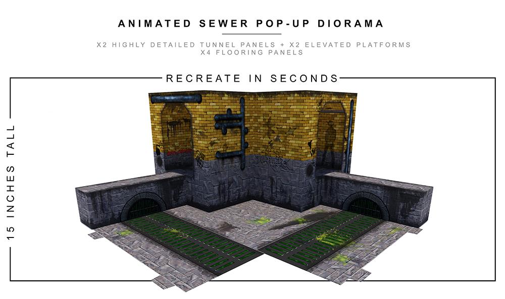 Animated Sewer 2.0 Pop-Up Diorama 1/12